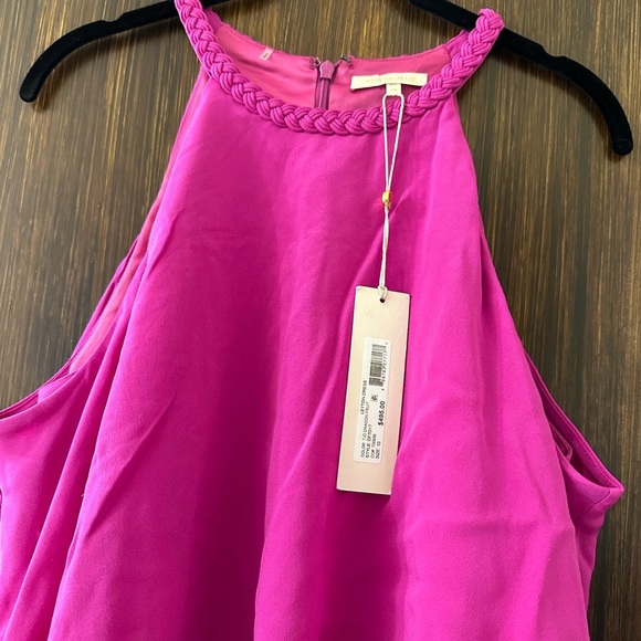 NWT Kobi Halperin Leyton Silk Dress Dragon Fruit (SD1) - Picture 4 of 5